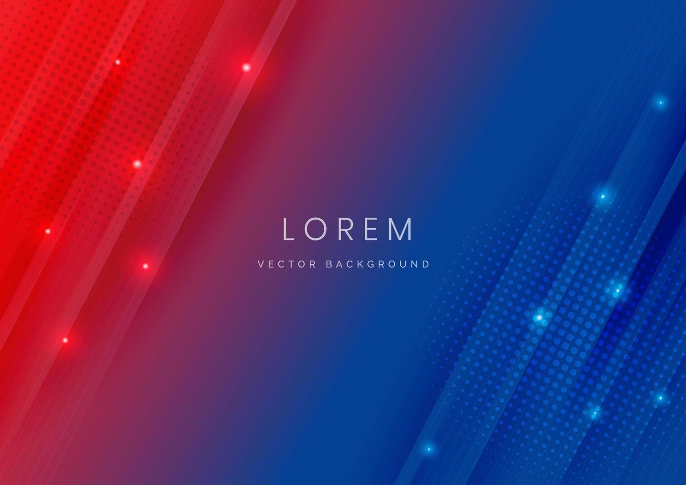 Abstract dark blue and red gradient futuristic background vector
