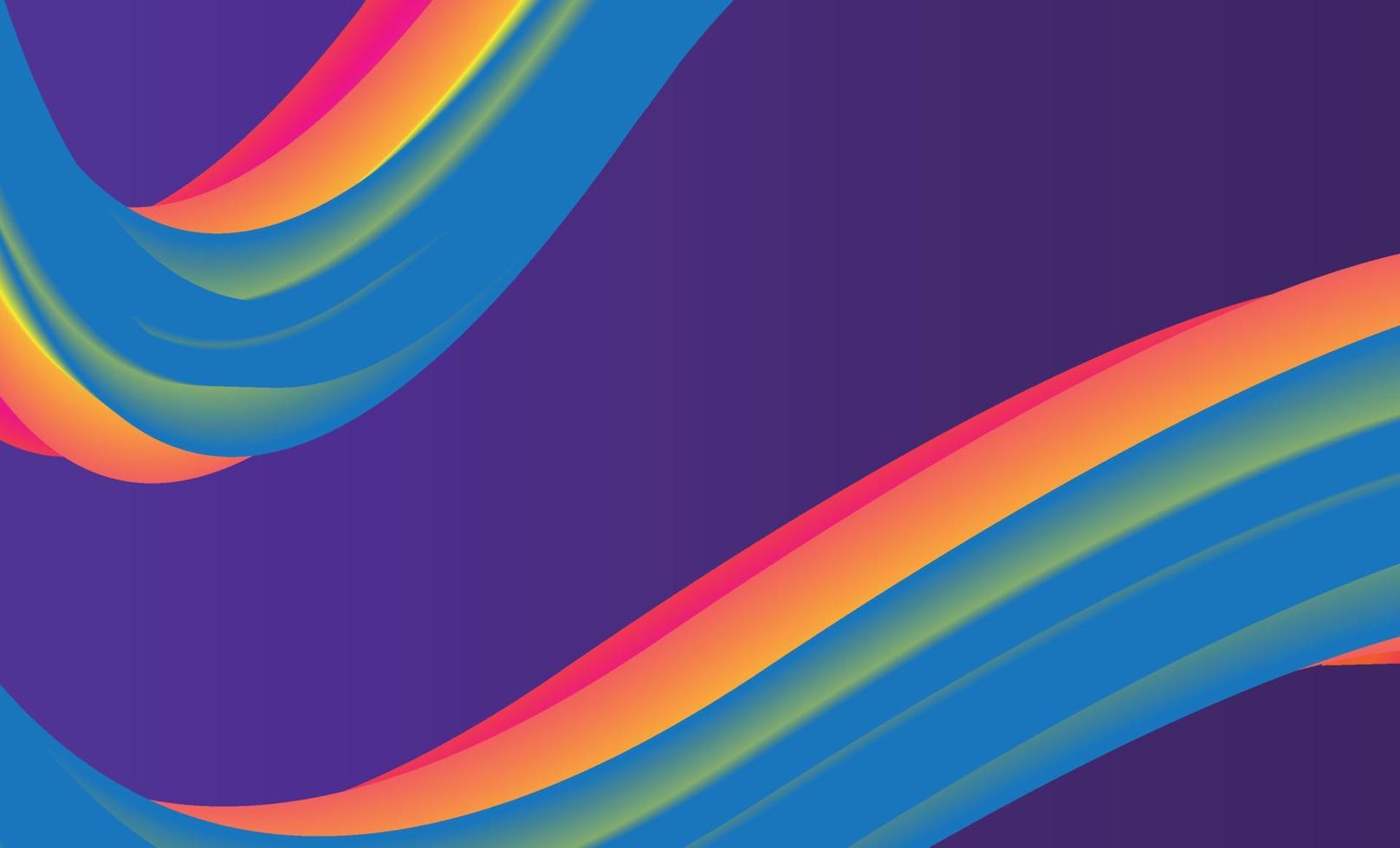 arco iris colorido abstracto memphis fondo púrpura vector