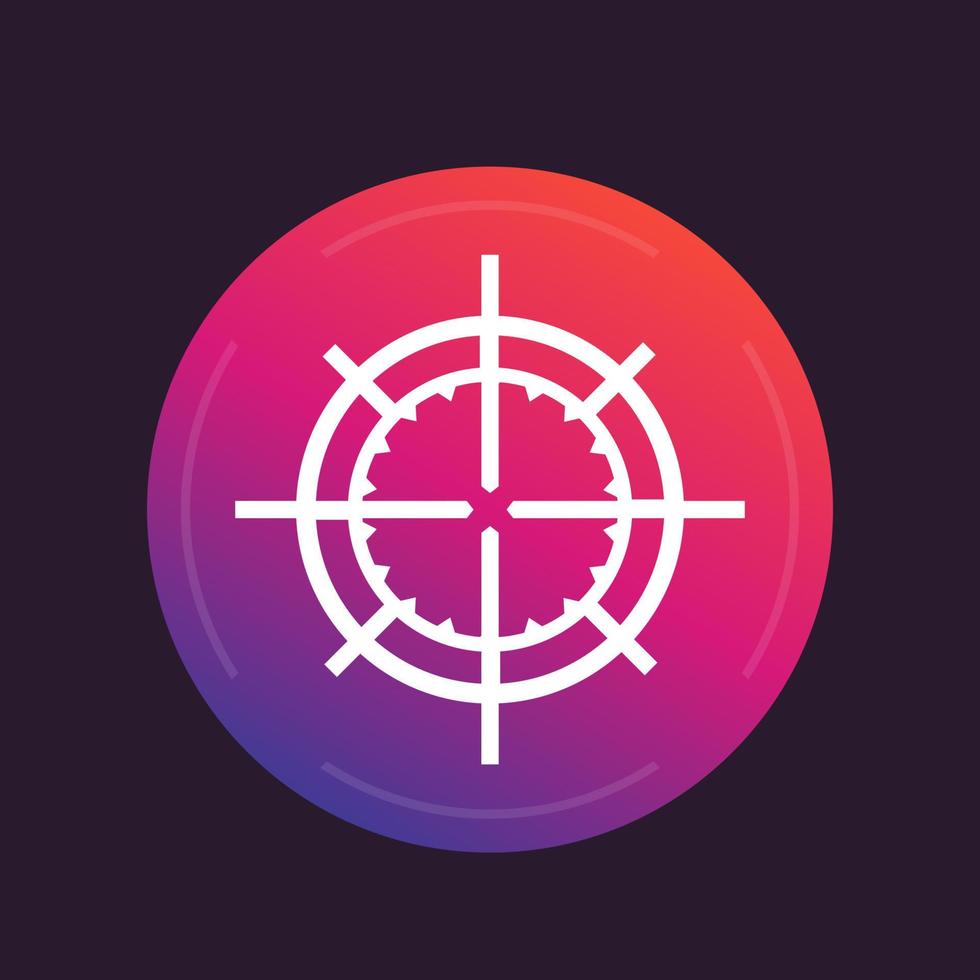 crosshair vector icon