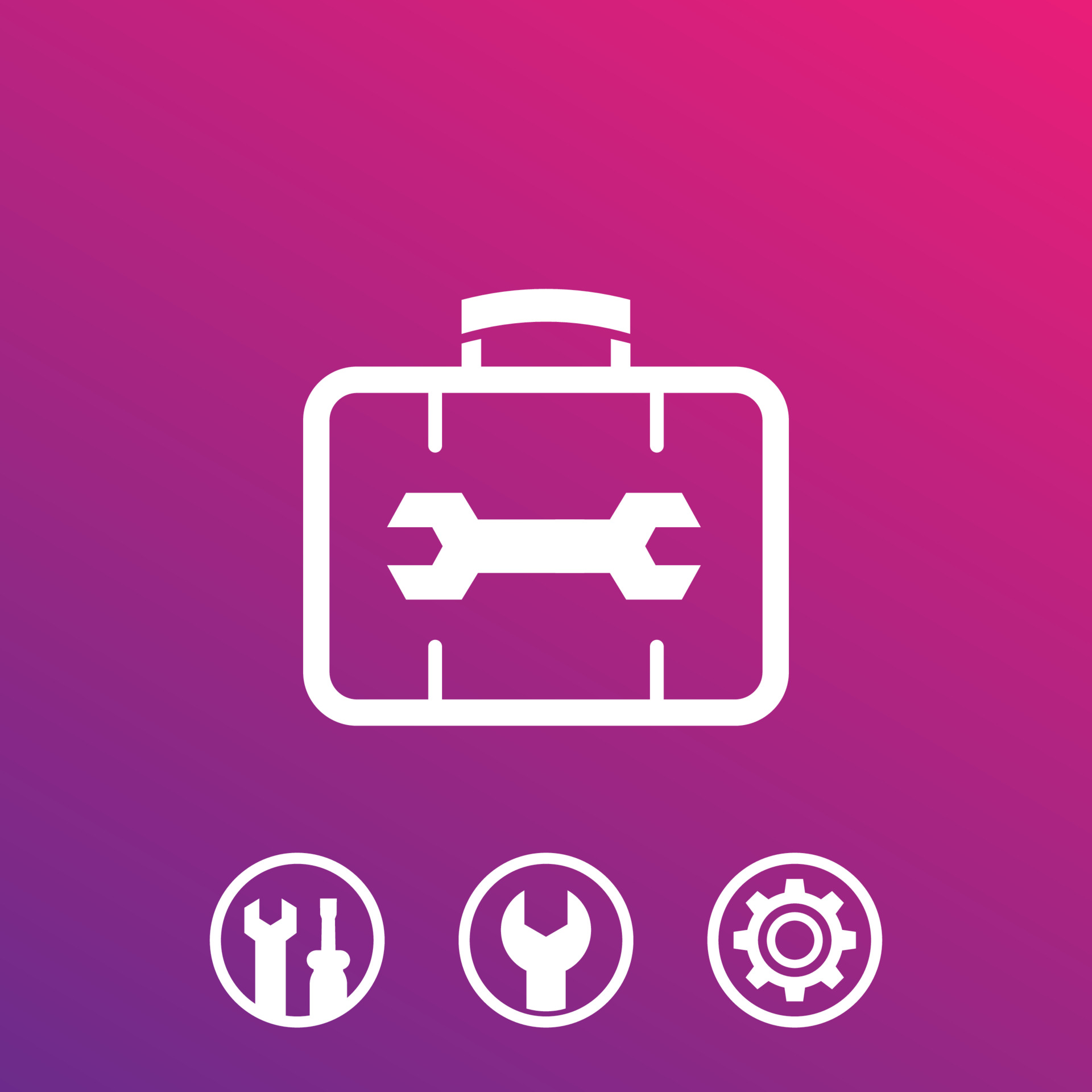 repair tools, service icons 3463143 Vector Art at Vecteezy