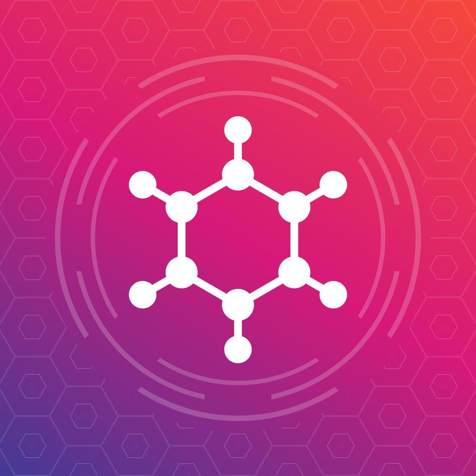 molecule icon, vector logo element