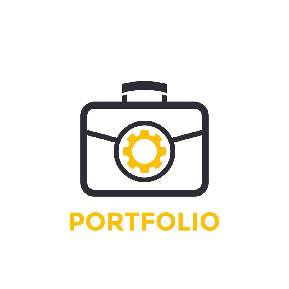 portfolio vector icon