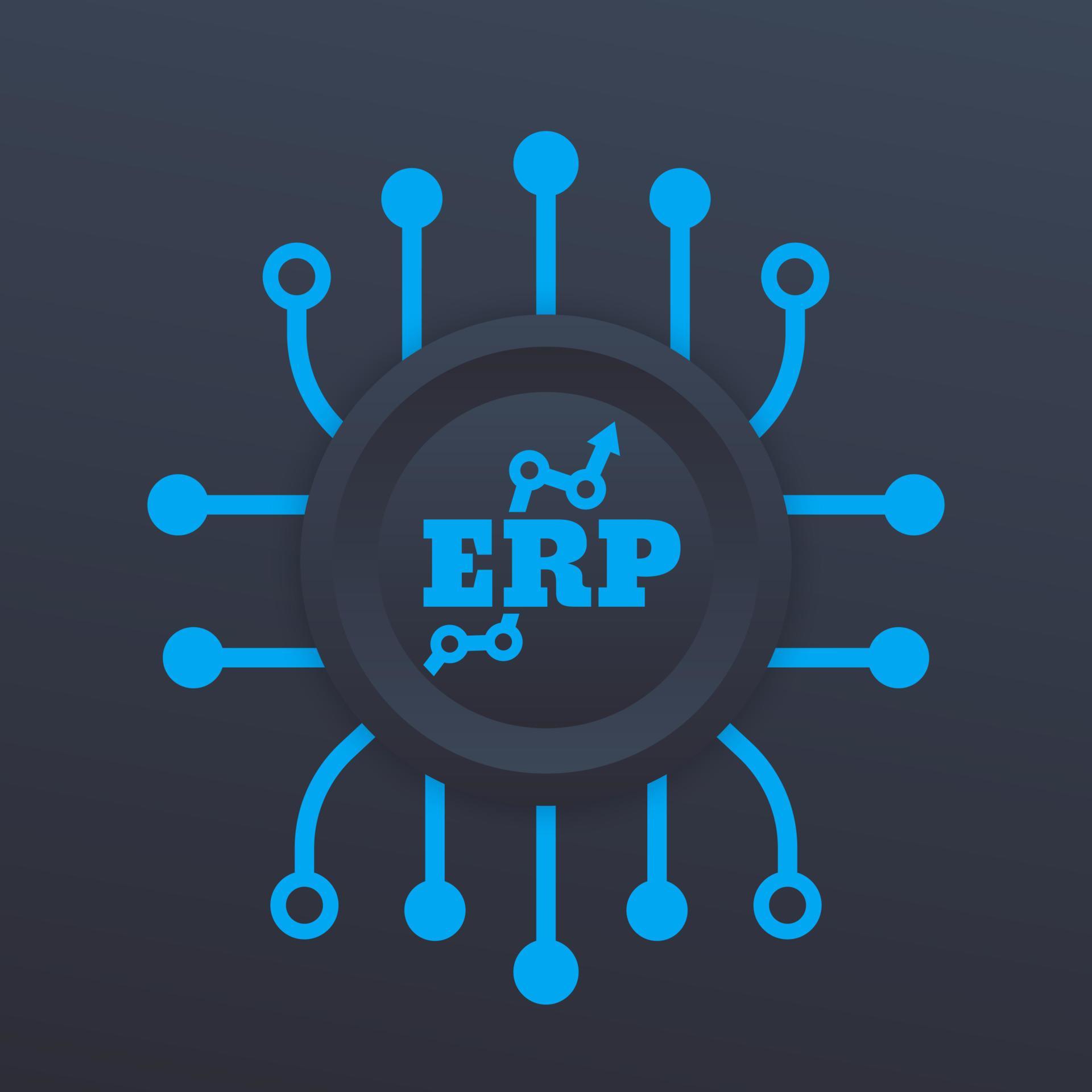 ERP system icon 3463260 Vector Art at Vecteezy