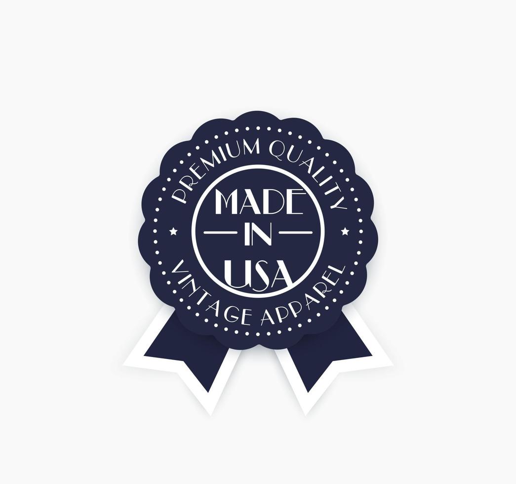 Made in USA vector badge