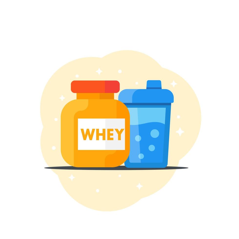 sport nutrition icon, flat style vector