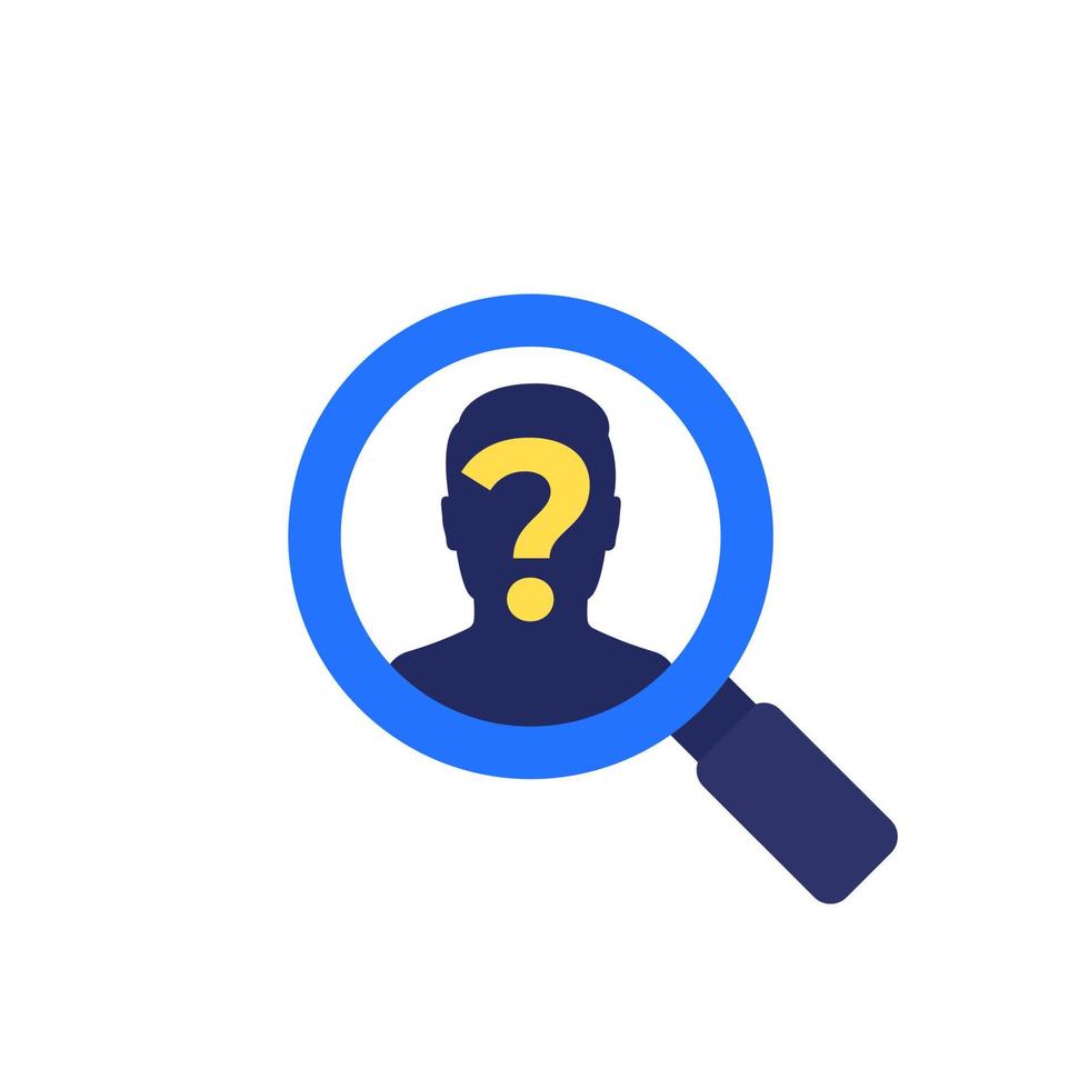 HR and recruitment icon, vector