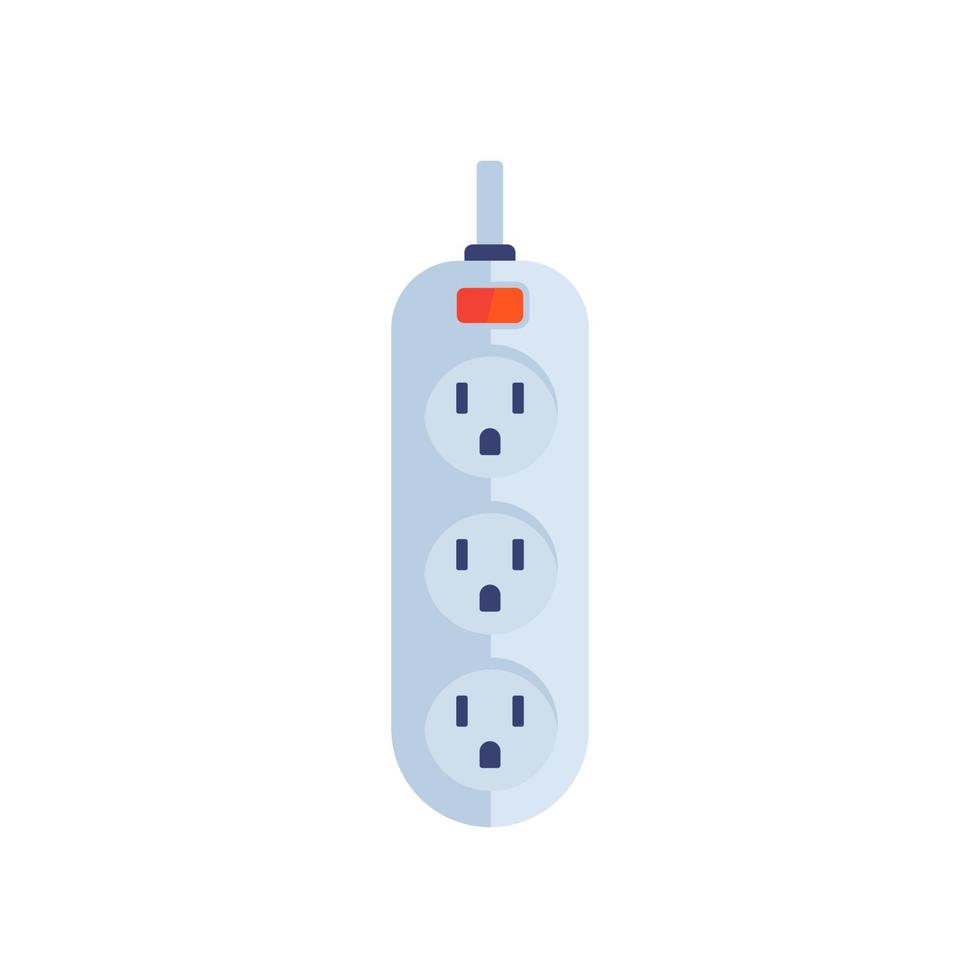 power strip icon, type B socket vector