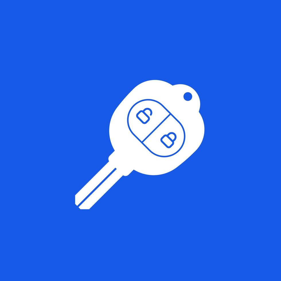 car key with remote icon, vector