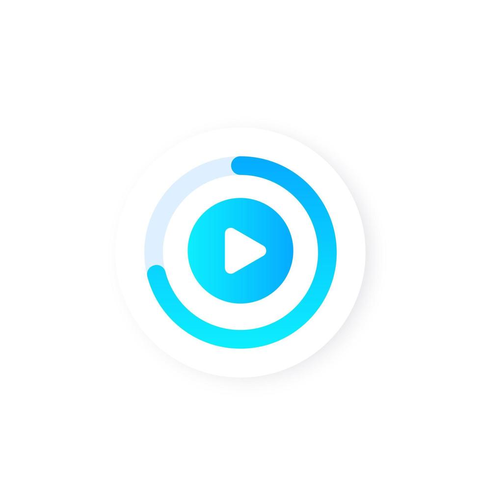 video stream, watch online vector logo
