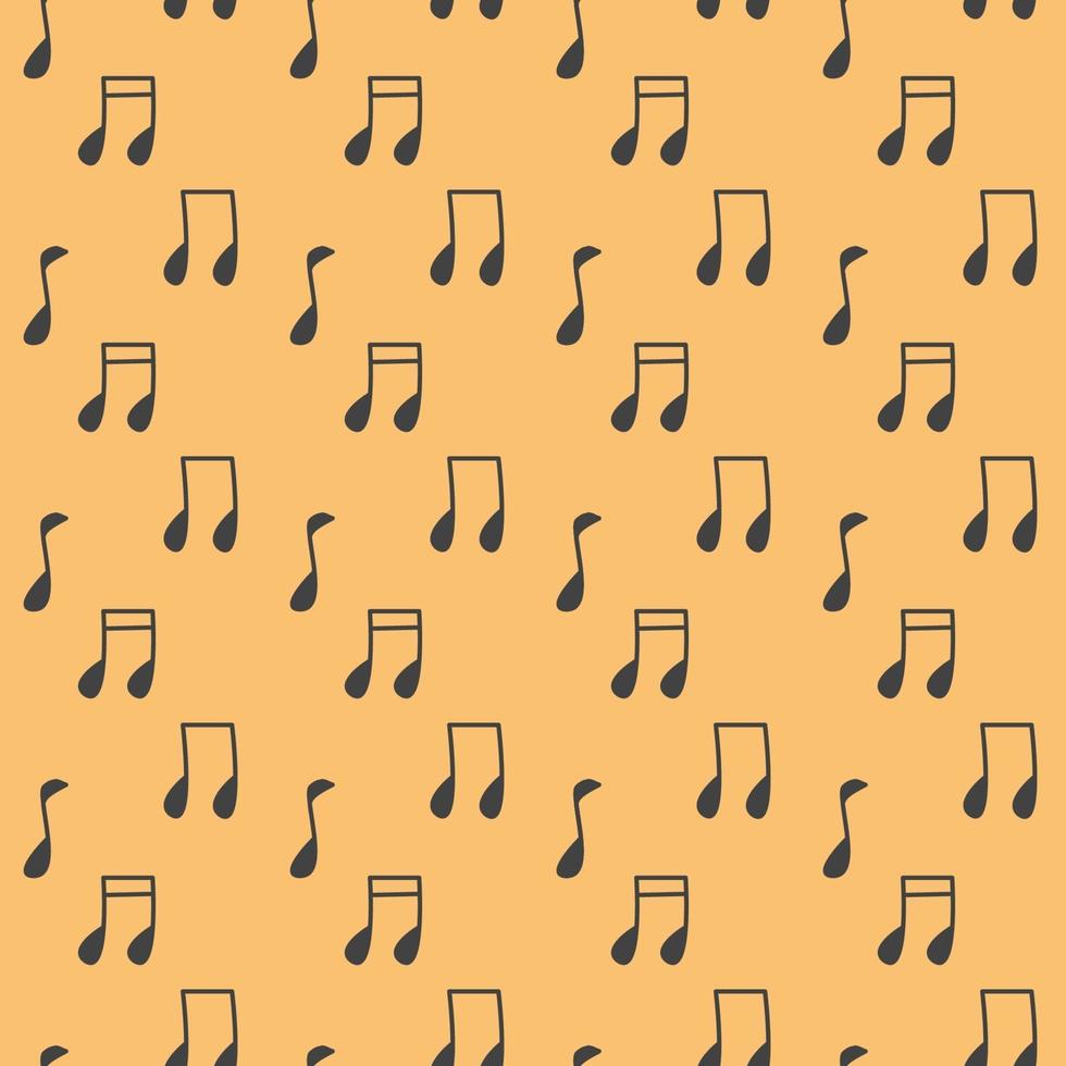 Melody Song Seamless Pattern Illustration vector