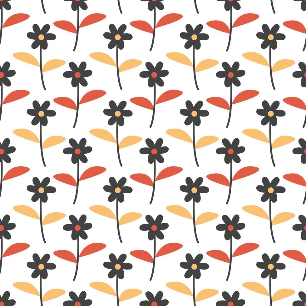 papel digital de patrones sin fisuras florales diminutos vector