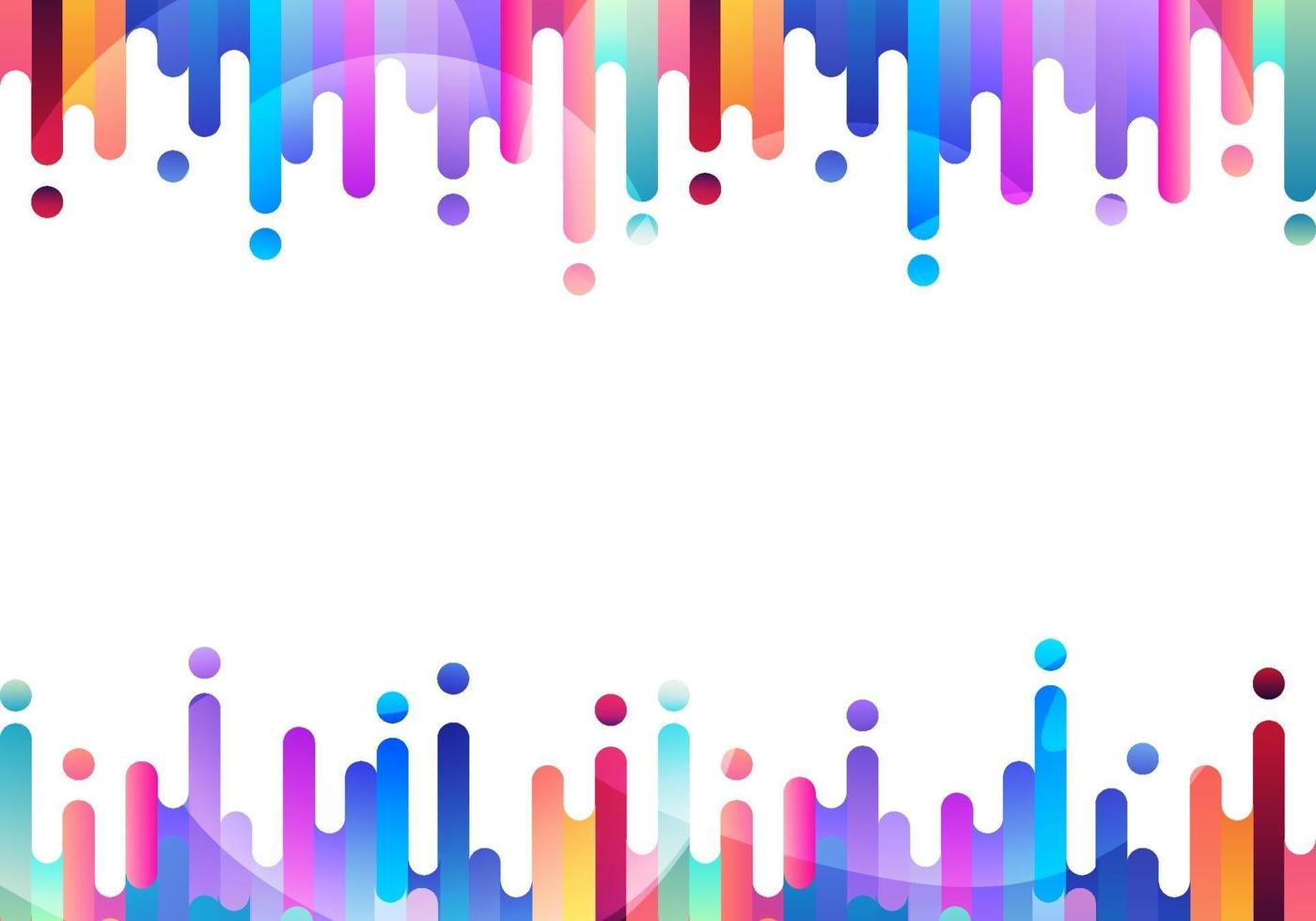 Abstract fluid  liquid colorful rounded lines on white background vector