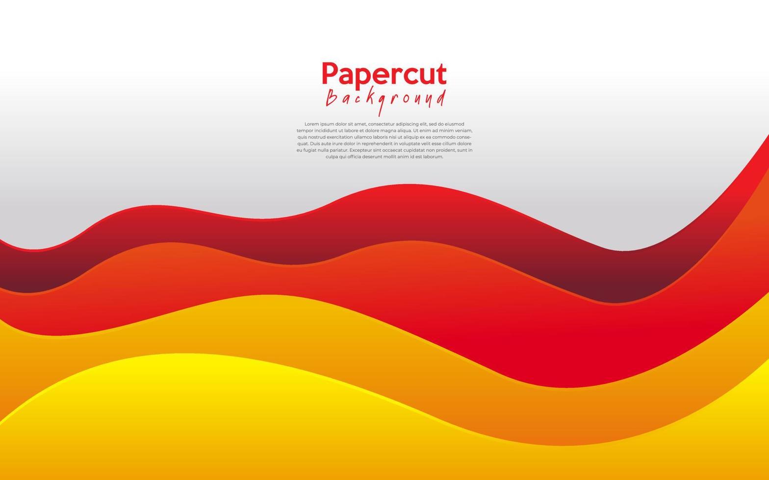modern abstract papercut background vector