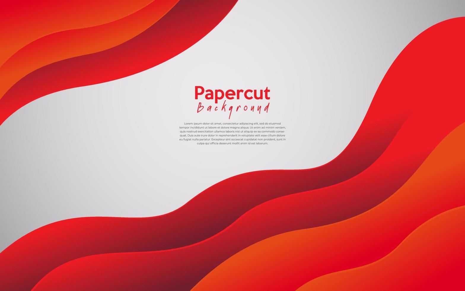 modern abstract papercut background vector