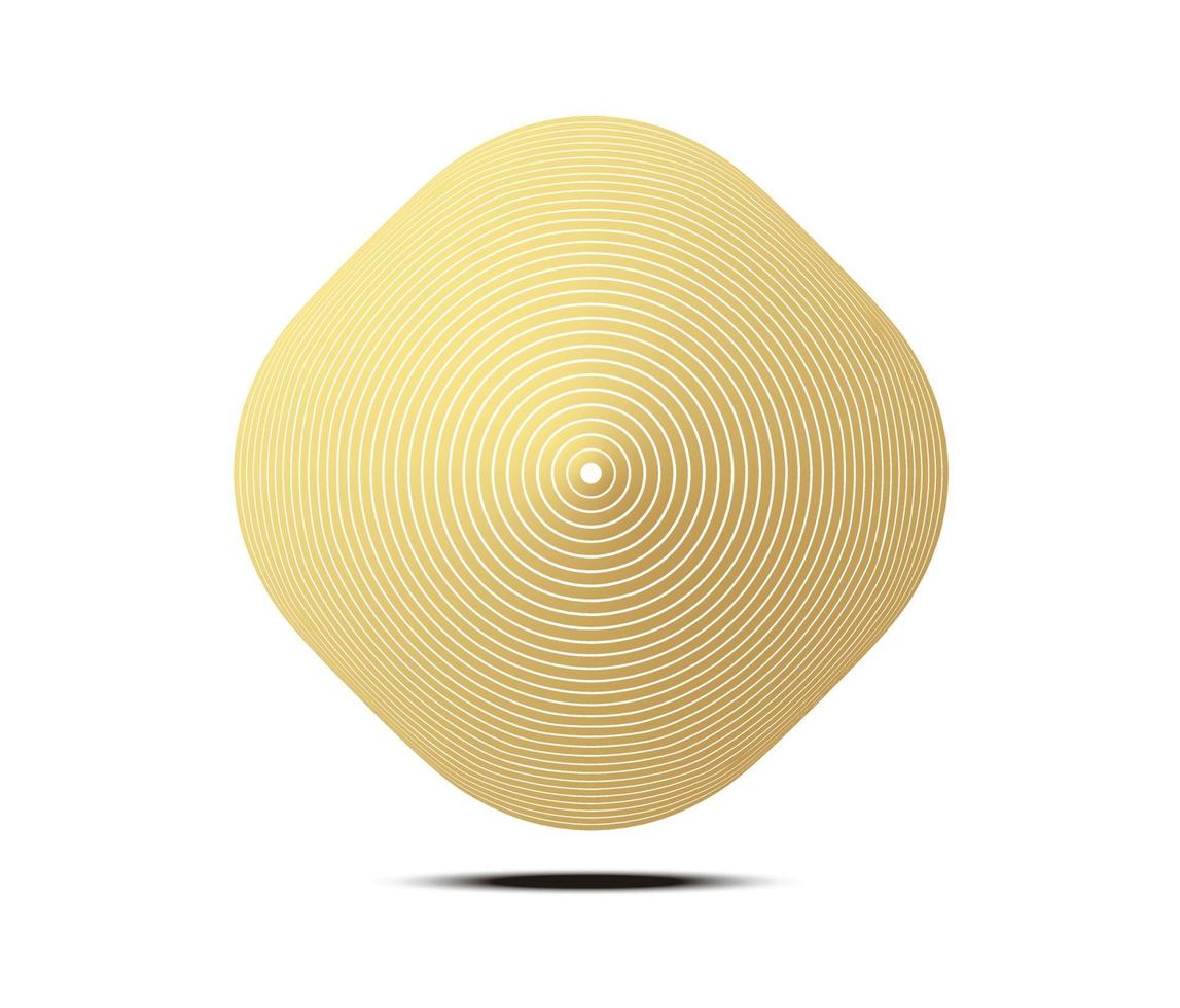 Fondo cuadrado de oro abstracto color lujoso. patrón de línea de degradado vector