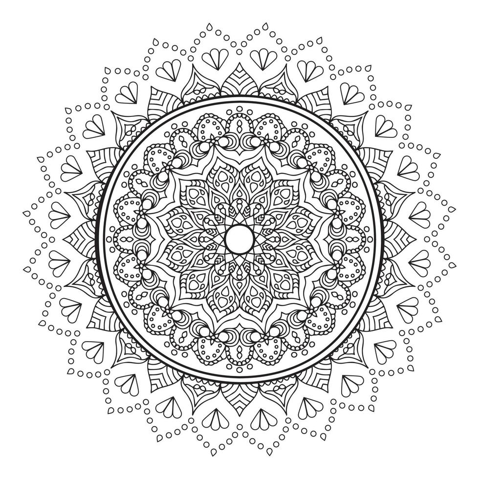 Mandalas for coloring book. Decorative round ornaments, therapy patterns, abstract zentangle. vector