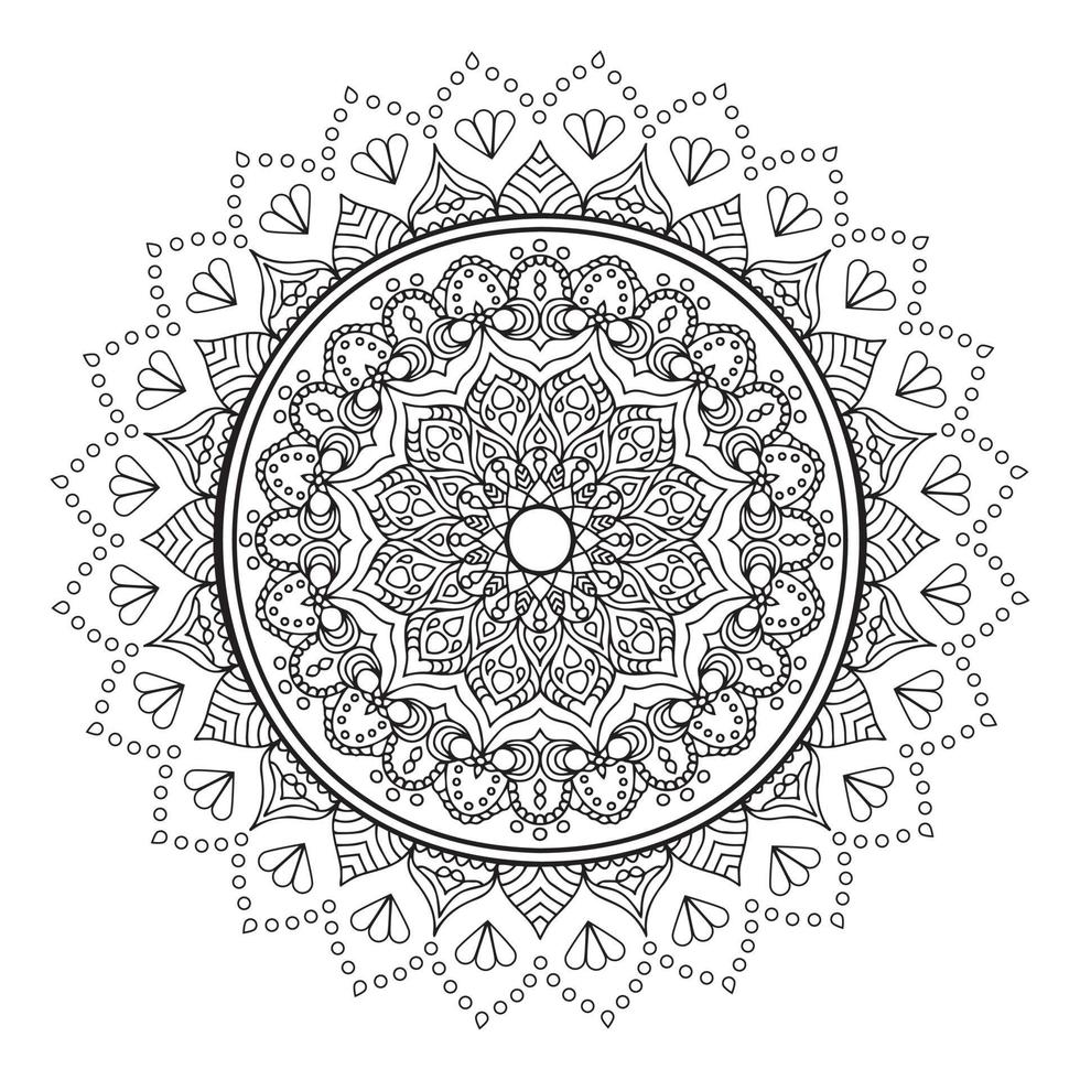 Mandalas for coloring book. Decorative round ornaments, therapy patterns, abstract zentangle. vector
