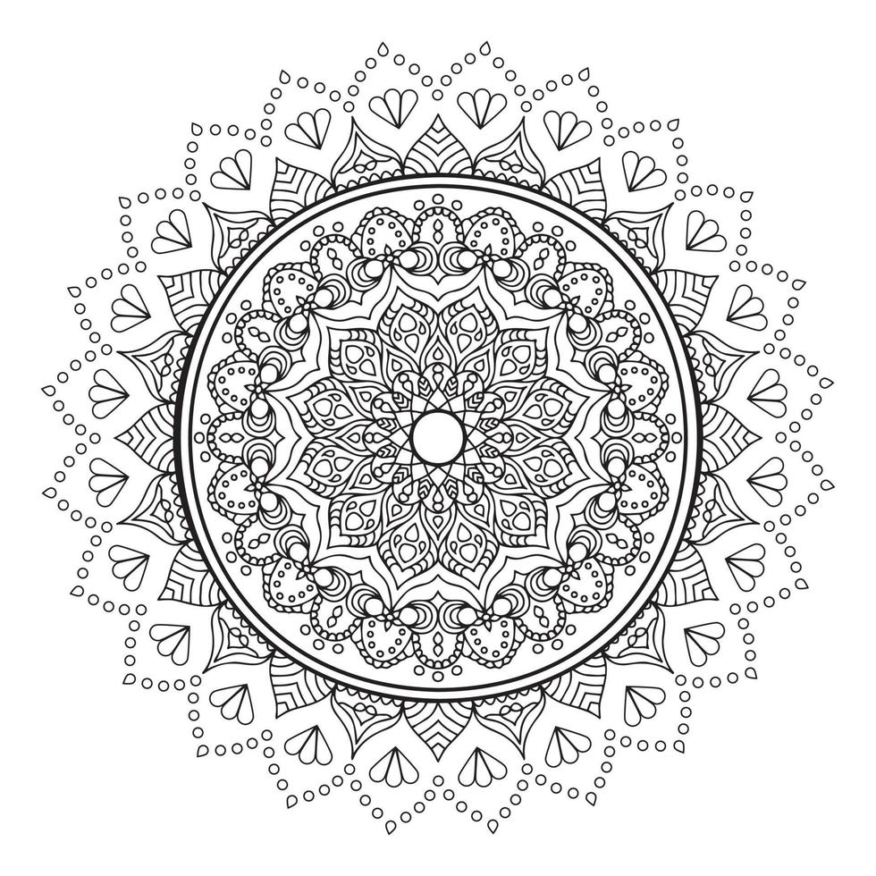 mandalas para colorear libro. adornos redondos decorativos, patrones de terapia, zentangle abstracto. vector