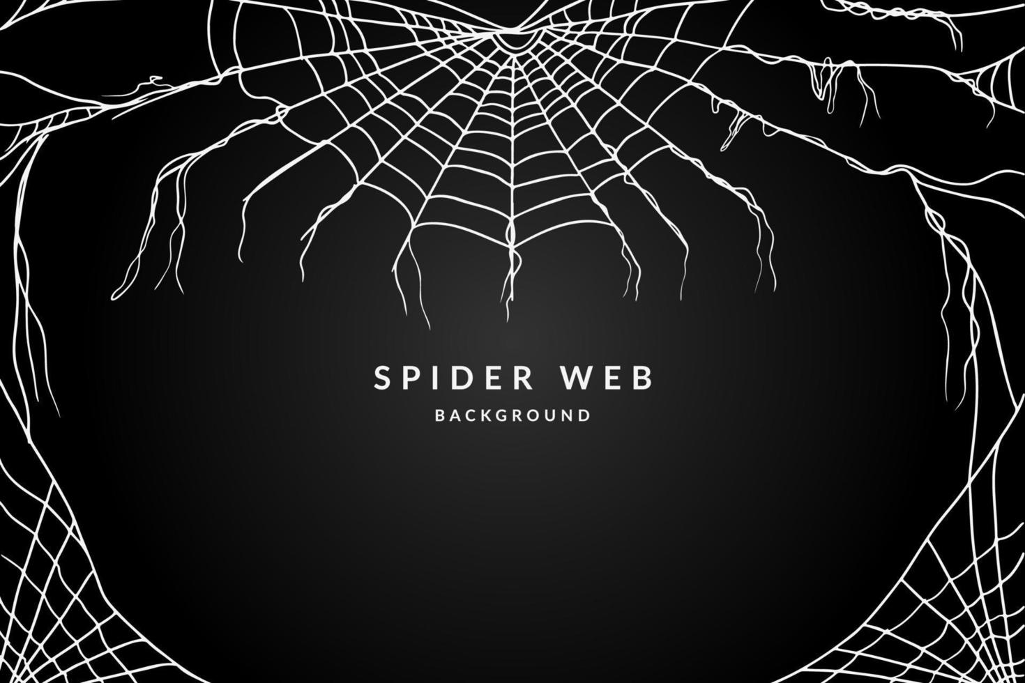 Ilustración de vector de fondo de tela de araña de Halloween