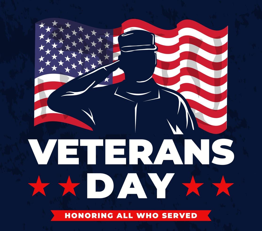 creative poster happy veterans day vector illustration design. 11 november