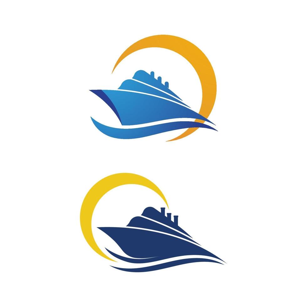 Cruise ship vector icon illustration design