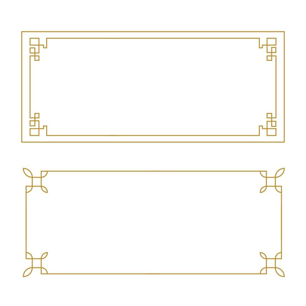 Chinese border Vector illustration
