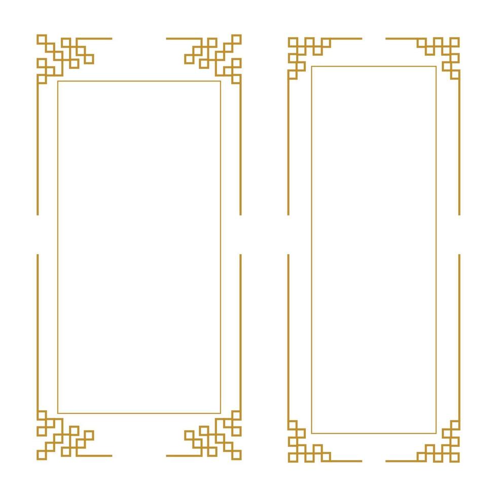Chinese border Vector illustration