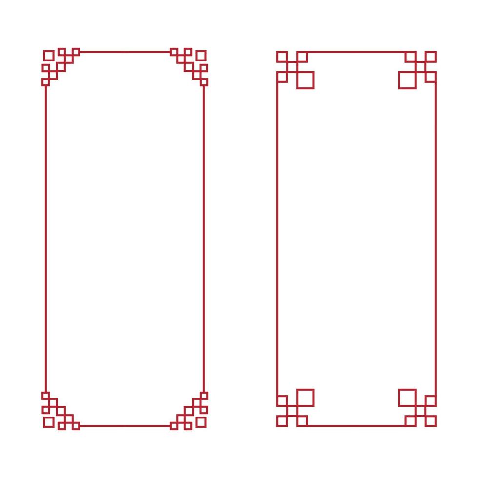 Chinese border Vector illustration