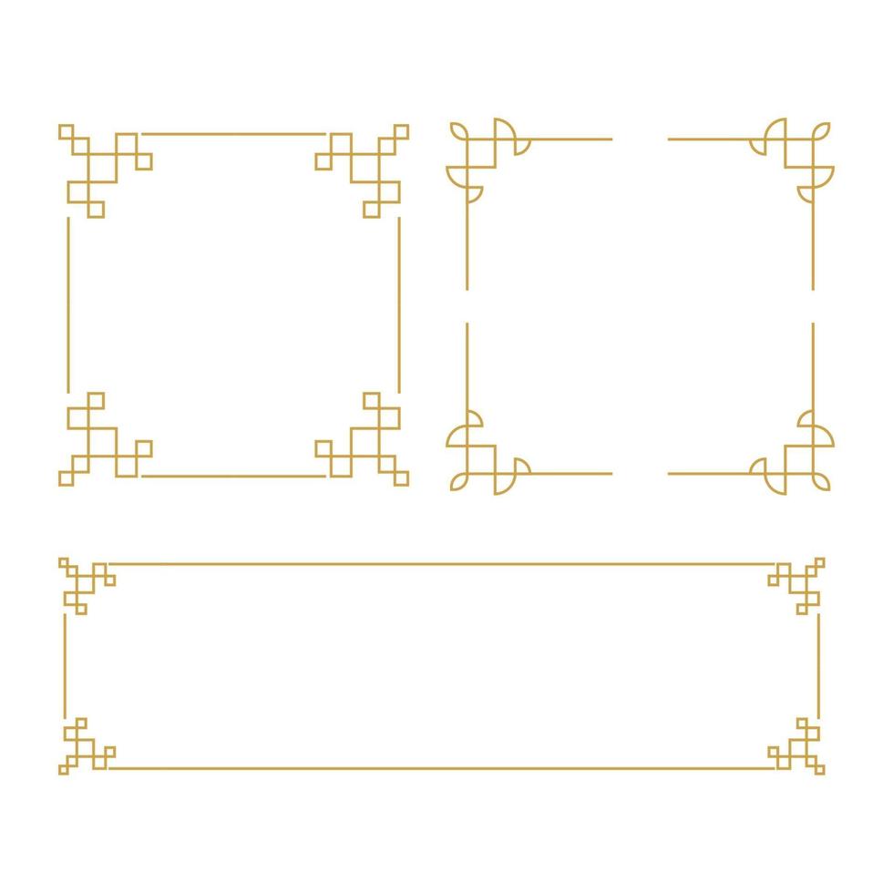 Chinese border Vector illustration