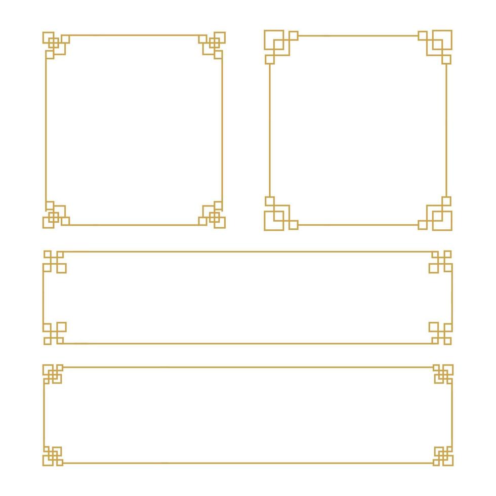 Chinese border Vector illustration