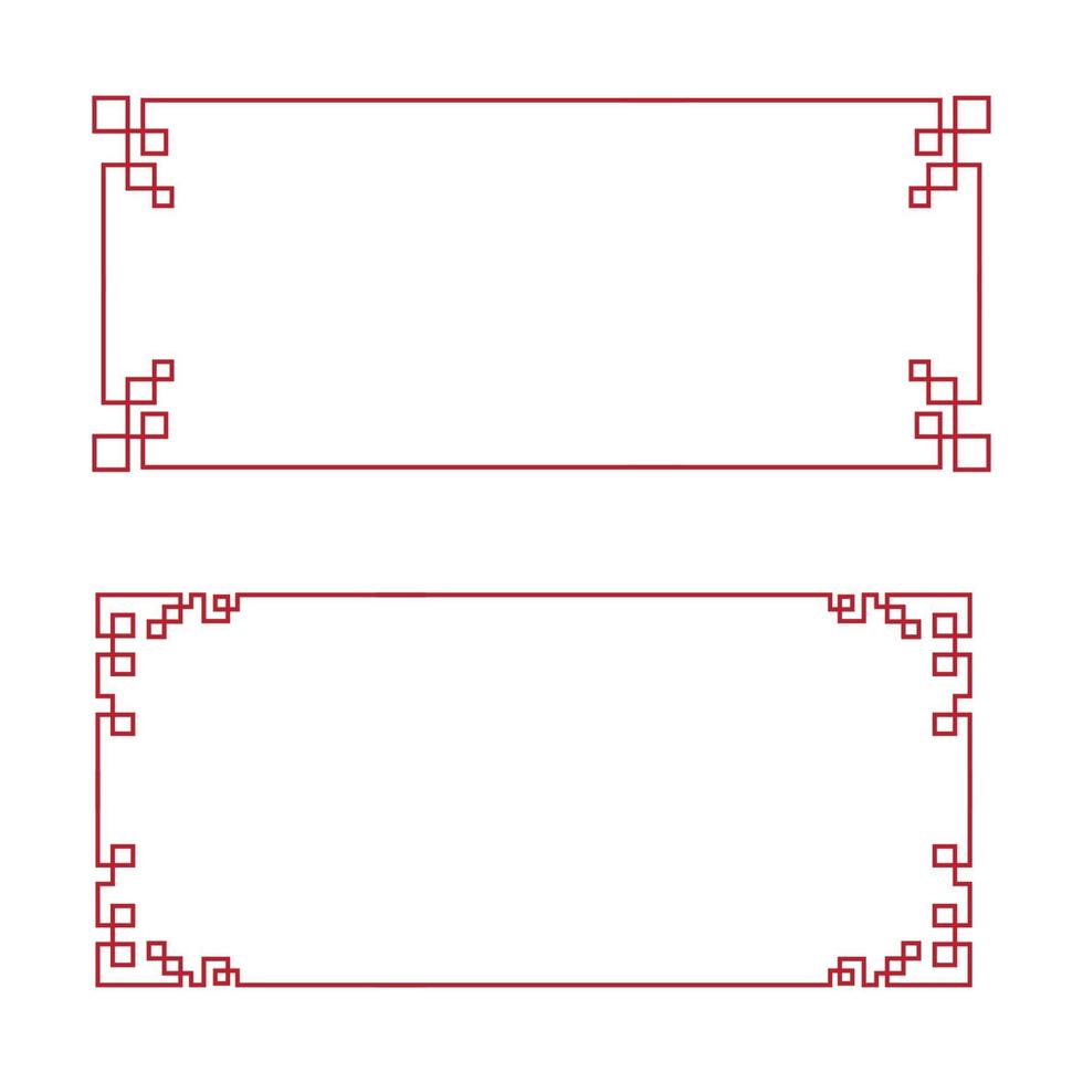 Chinese border Vector illustration