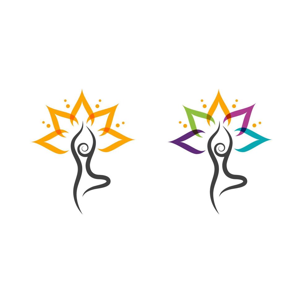 Yoga Vector icon design illustration