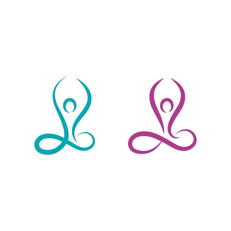 Yoga Vector icon design illustration
