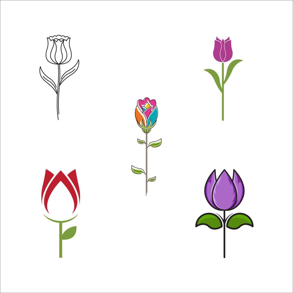 Beauty florist vector icon