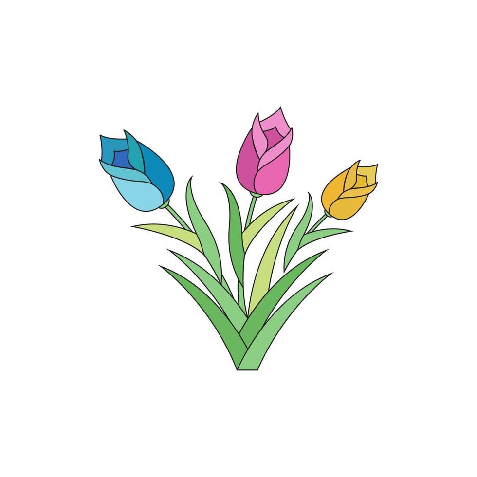 icono de vector de floristería de belleza