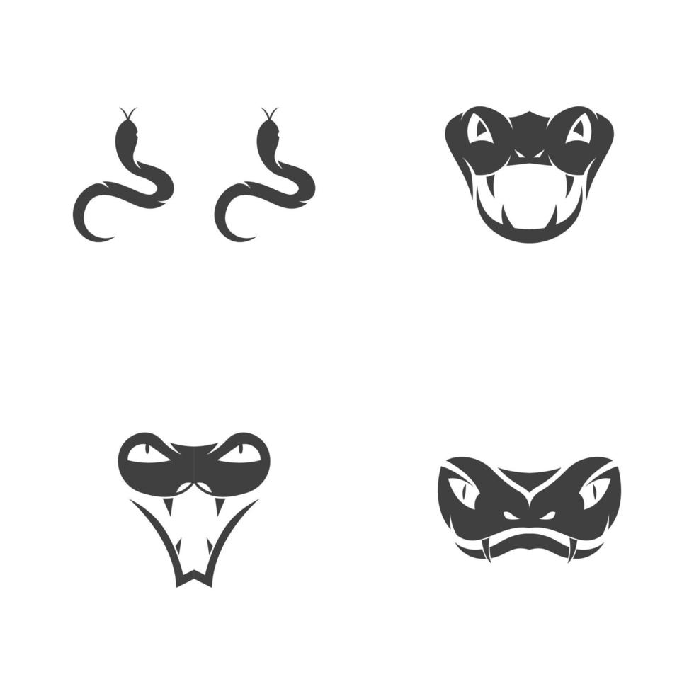 snake viper silhouette vector illustration