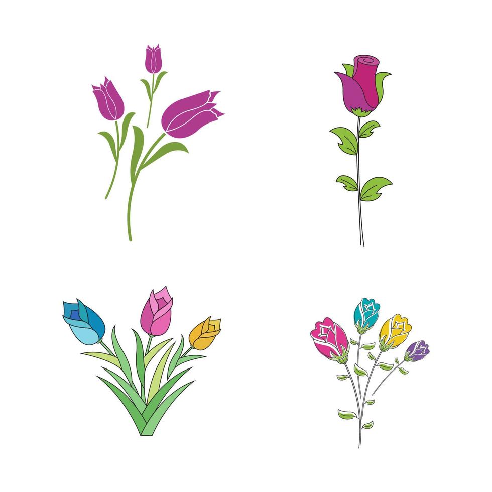 icono de vector de floristería de belleza