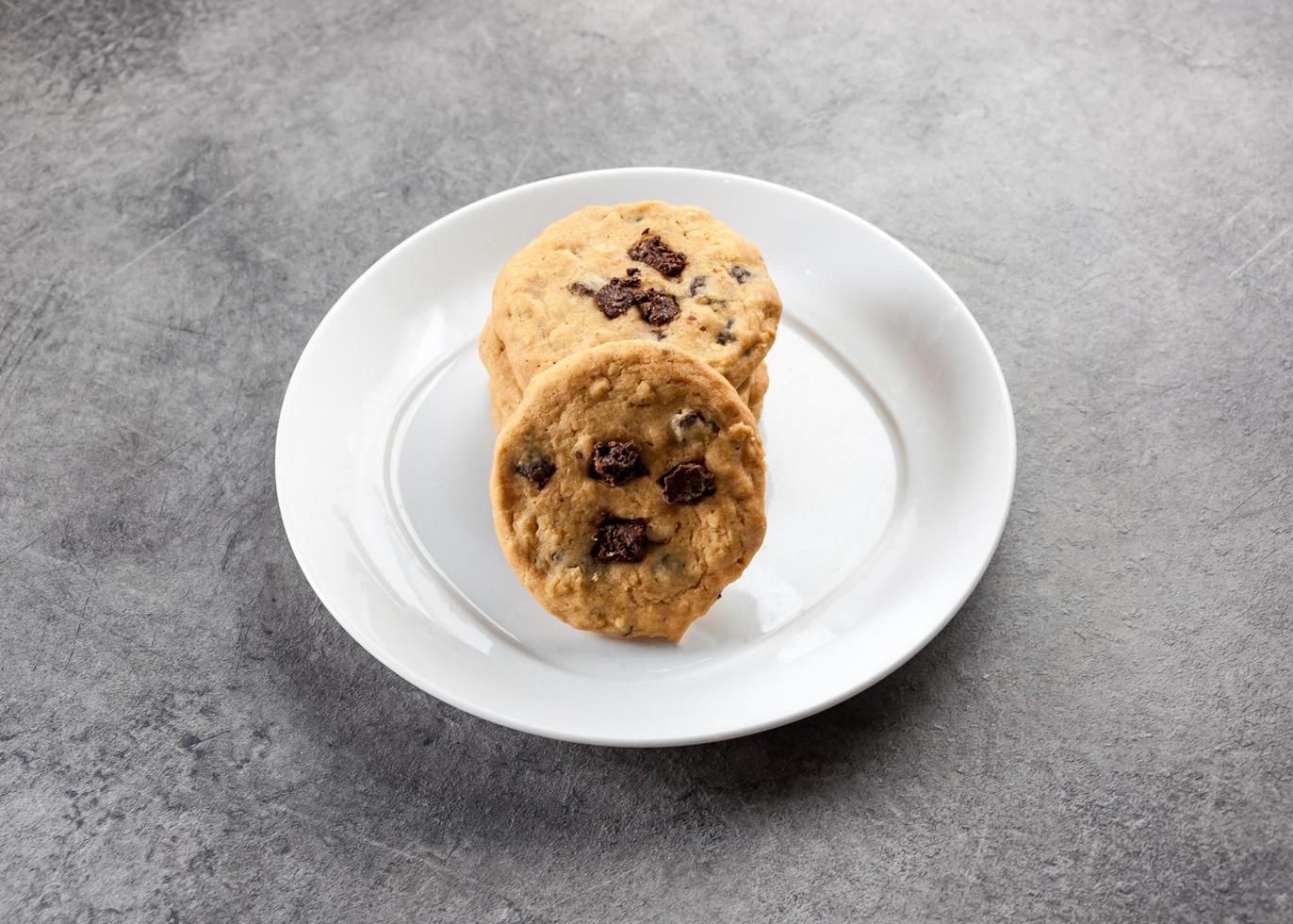 galletas con chispas de chocolate, galletas caseras con chispas de chocolate foto