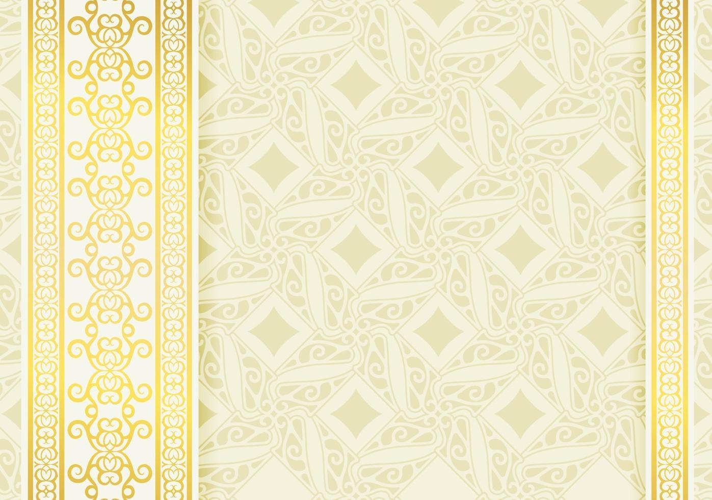 Luxury white calligraphy swirl border background vector