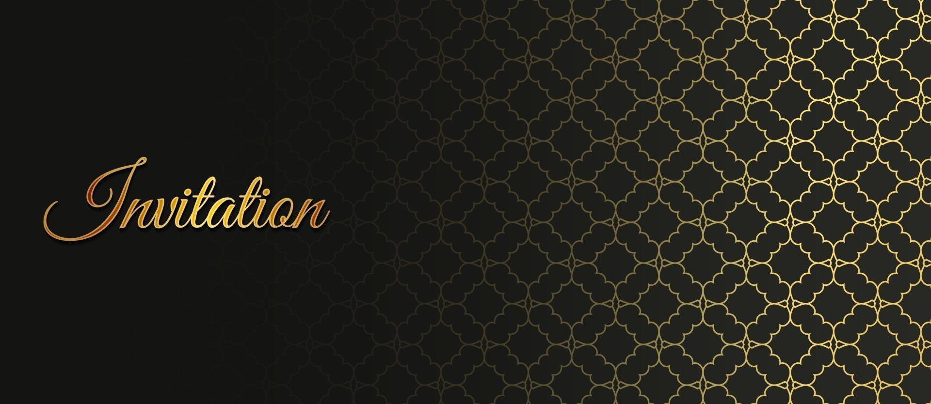 luxury invitation background style ornamental pattern vector