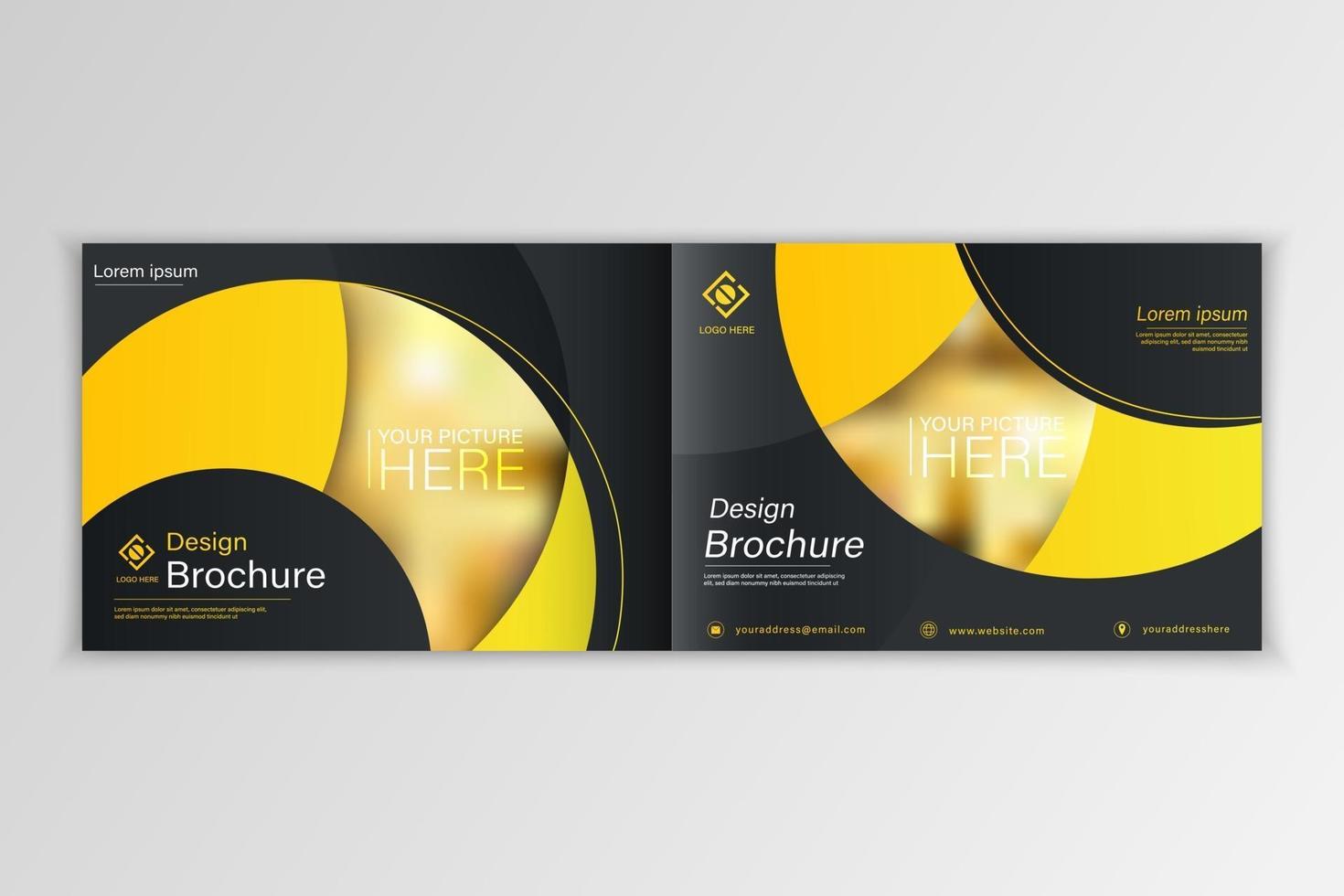 Vector brochure, flyer, magazine cover poster template.