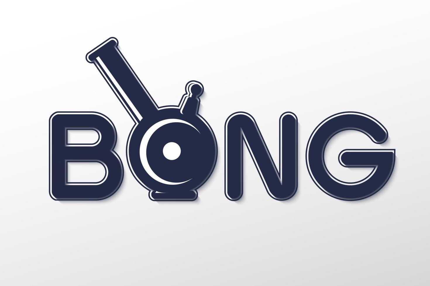 signo creativo. bong de letras dibujadas a mano. vector