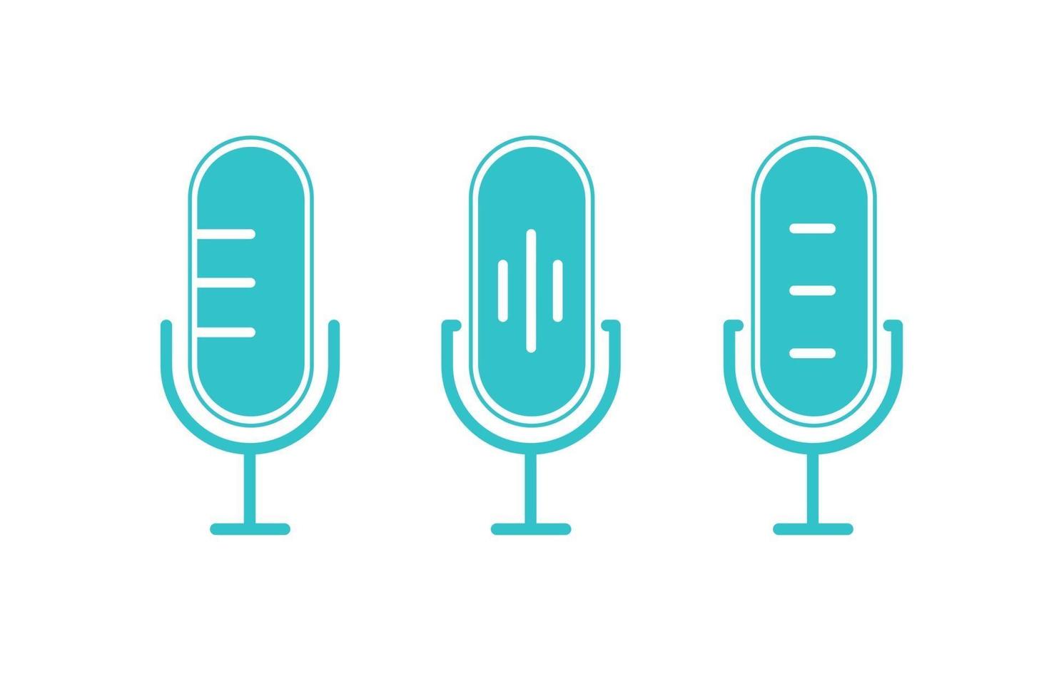 Microphone Icon. Webcast, Live Stream, Webinar Illustration vector