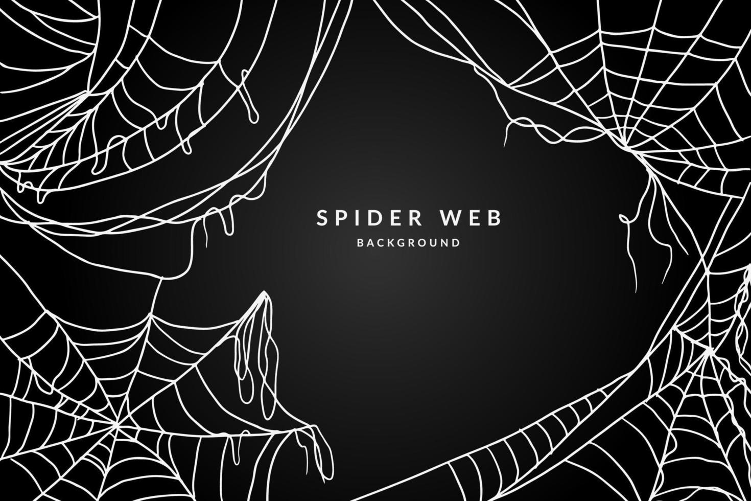 Ilustración de vector de fondo de tela de araña