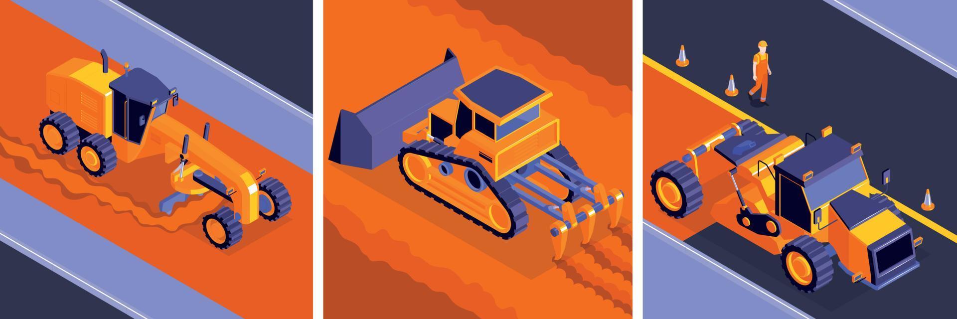 Road Construction Design Concept vector