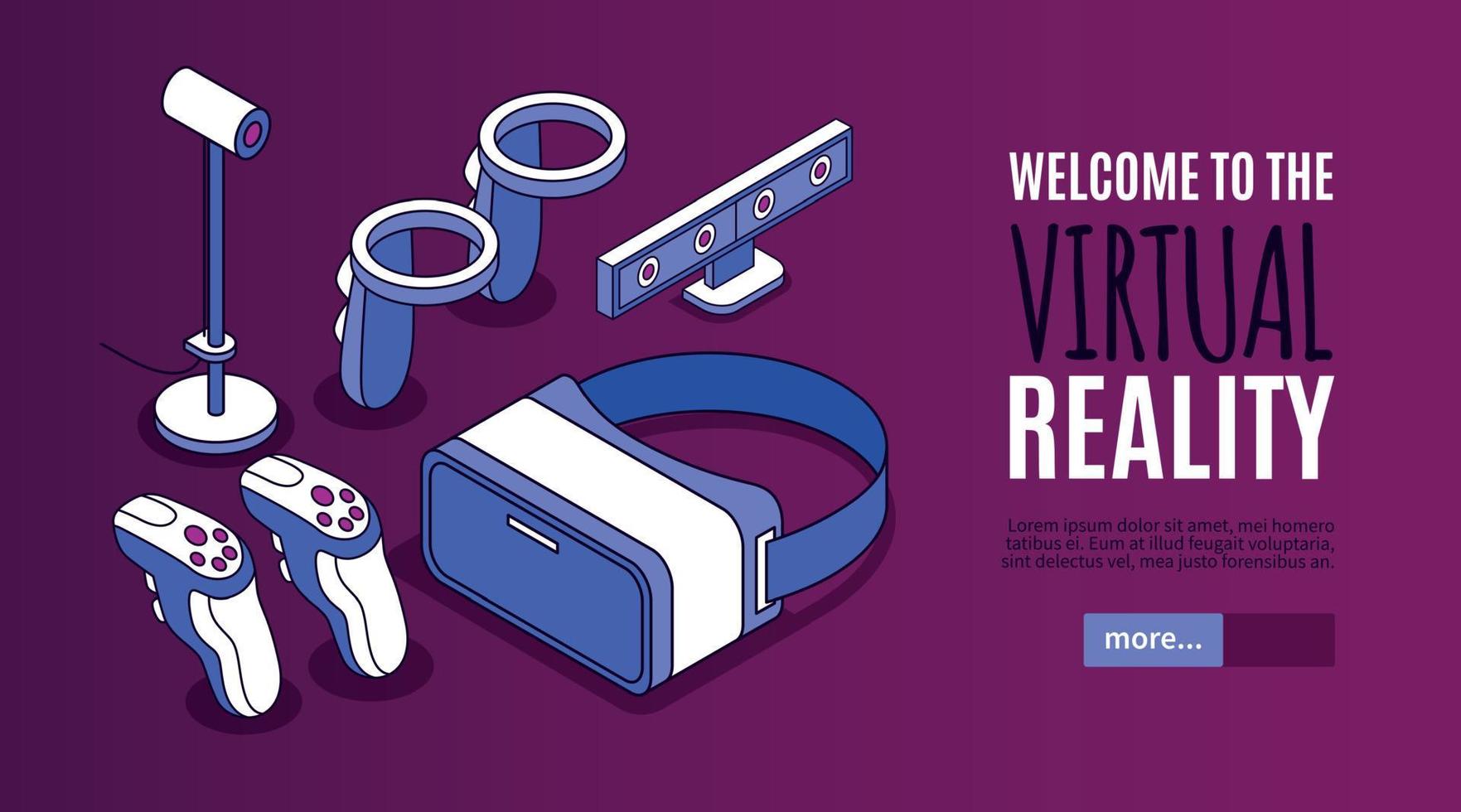 Virtual Reality Banner vector