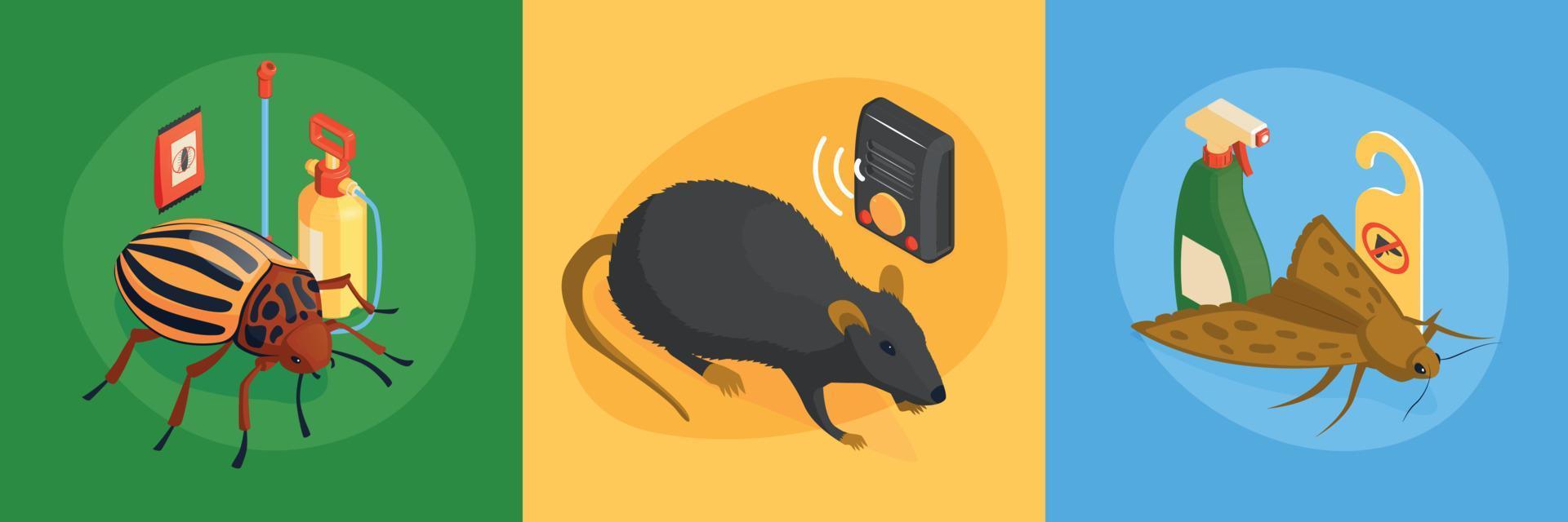 Pest Control Design Concept vector