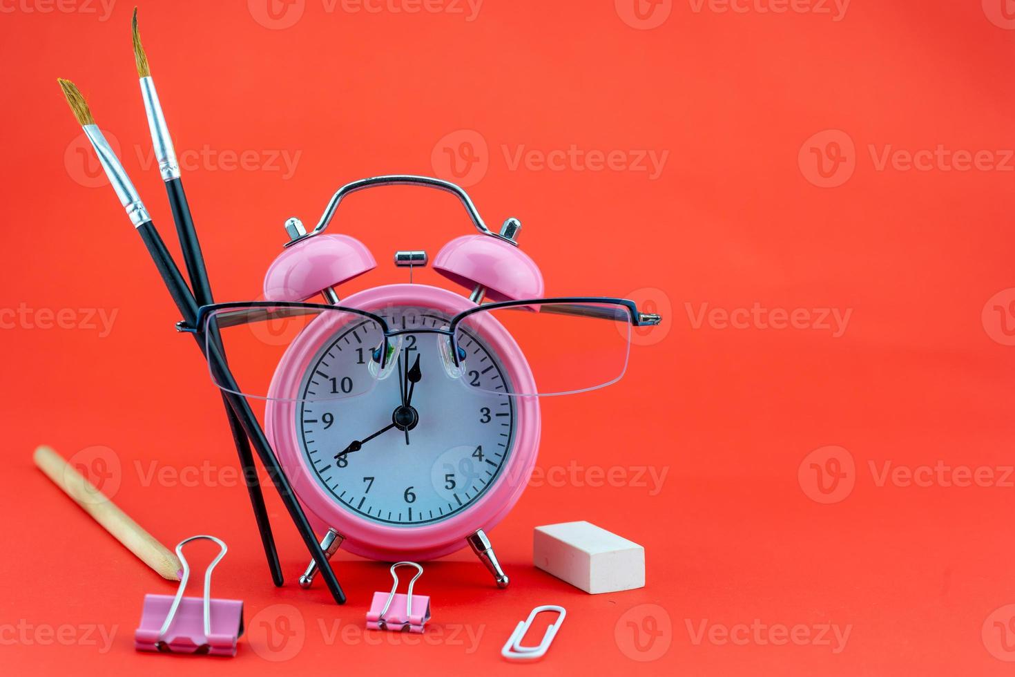 Concept Education or business Alarm clock photo