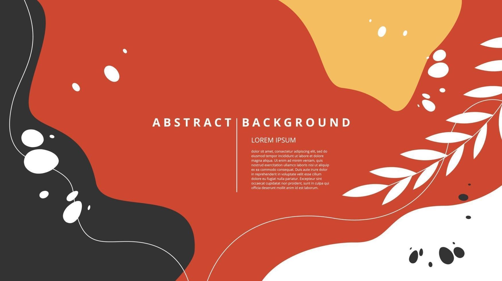 Abstract flat nature curvy background vector