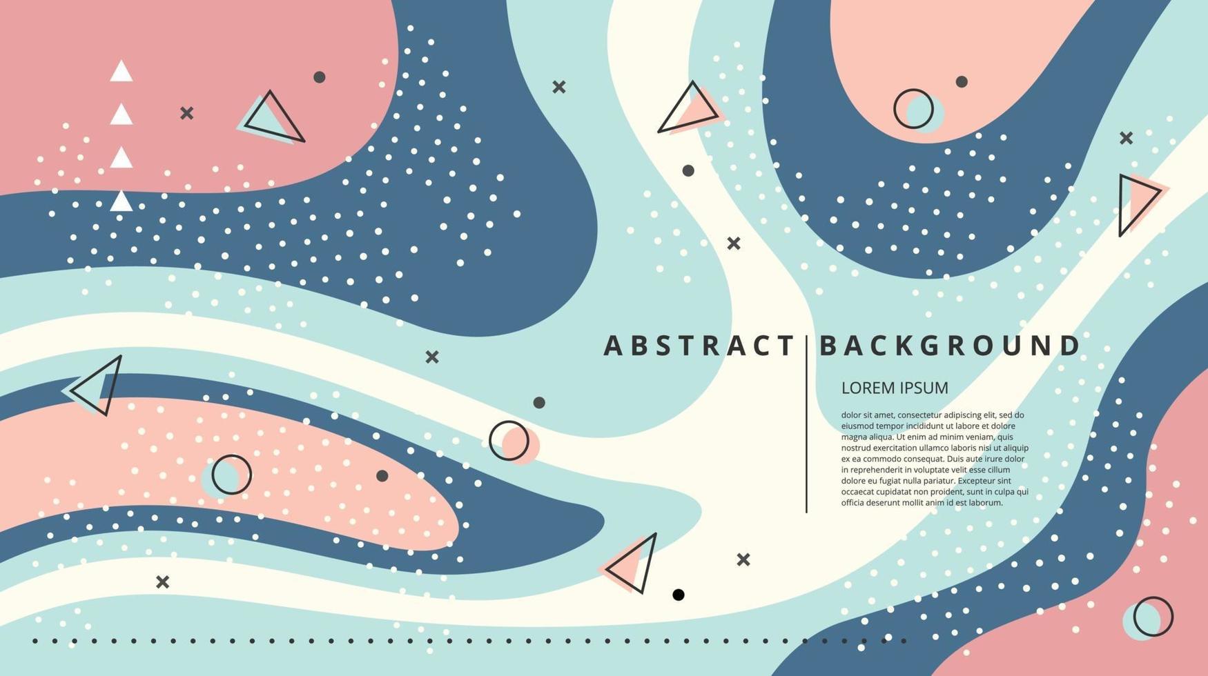 Abstract flat liquid flow background vector